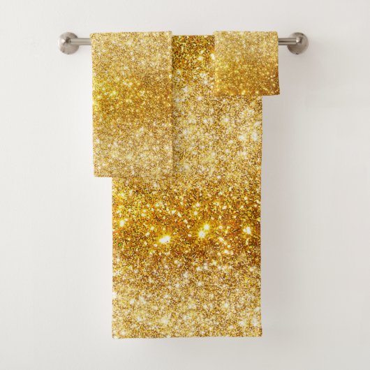 Luxe Gold Gliter Bad Handdoek (Insitu)