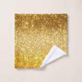 Luxe Gold Gliter Bad Handdoek (Wasdoekje)