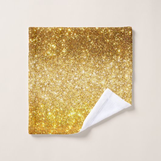 Luxe Gold Gliter Bad Handdoek (Wasdoekje)