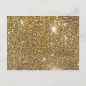 Luxe Gold Glitter - gedrukt Afbeelding Briefkaart (Voorkant)
