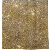 Luxe Gold Glitter - gedrukt Afbeelding Douchegordijn (Voorkant)