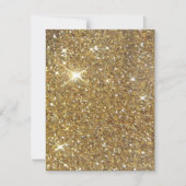 Luxe Gold Glitter - gedrukt Afbeelding Kaart (Voorkant)