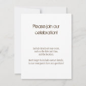 Luxe Gold Glitter - gedrukt Afbeelding Kaart (Achterkant)