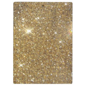 Luxe Gold Glitter - gedrukt Afbeelding Klembord (Achterkant)