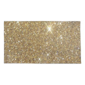 Luxe Gold Glitter - gedrukt Afbeelding Kussensloop (Achterkant)