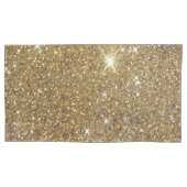 Luxe Gold Glitter - gedrukt Afbeelding Kussensloop (Voorkant)