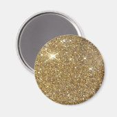 Luxe Gold Glitter - gedrukt Afbeelding Magneet (Voorkant / Achterkant)