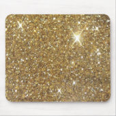 Luxe Gold Glitter - gedrukt Afbeelding Muismat (Voorkant)