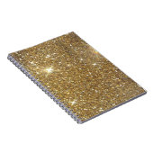 Luxe Gold Glitter - gedrukt Afbeelding Notitieboek (Rechterzijde)