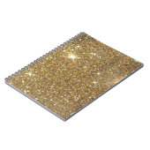Luxe Gold Glitter - gedrukt Afbeelding Notitieboek (Linkerzijde)
