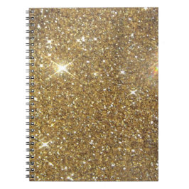 Luxe Gold Glitter - gedrukt Afbeelding Notitieboek