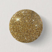 Luxe Gold Glitter - gedrukt Afbeelding Ronde Button 3,2 Cm (Voorkant)