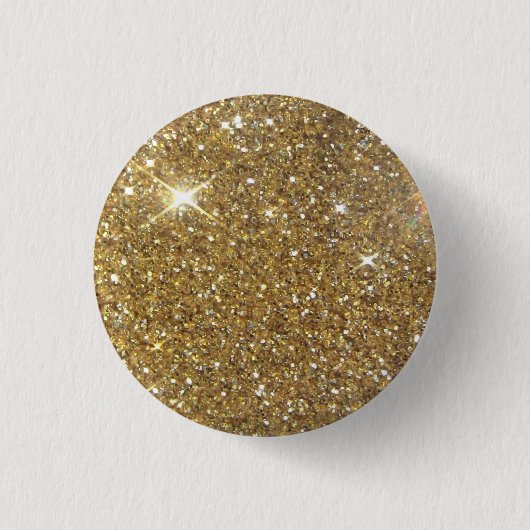 Luxe Gold Glitter - gedrukt Afbeelding Ronde Button 3,2 Cm (Voorkant)