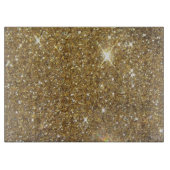 Luxe Gold Glitter - gedrukt Afbeelding Snijplank (Voorkant)