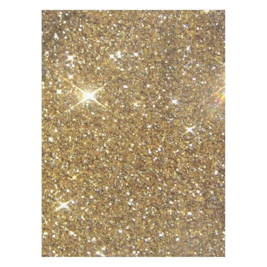 Luxe Gold Glitter - gedrukt Afbeelding Tafelkleed (Voorkant)