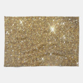 Luxe Gold Glitter - gedrukt Afbeelding Theedoek (Horizontaal)