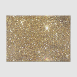 Luxe Gold Glitter - gedrukt Afbeelding Tissuepapier