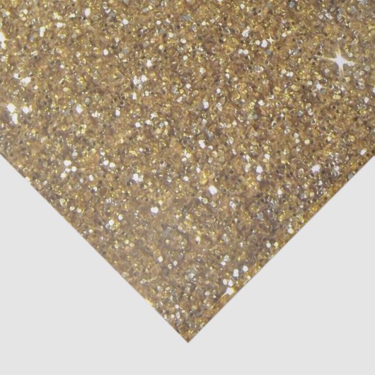 Luxe Gold Glitter - gedrukt Afbeelding Tissuepapier (Detail)