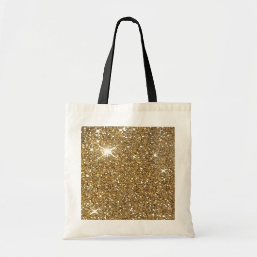 Luxe Gold Glitter - gedrukt Afbeelding Tote Bag (Voorkant)