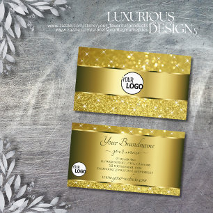 Luxe Gold Glitter Golden Sparkle Stars toevoegen L Visitekaartje