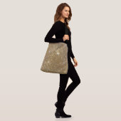 Luxe Gold Glitter-printer Crossbody Tas (Op model)