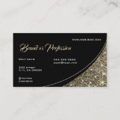 Luxe Gold Glitter Sparkle Stars Professional Visitekaartje (Achterkant)