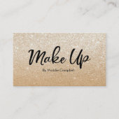 Luxe Gold Glitter visitekaartje (Voorkant)