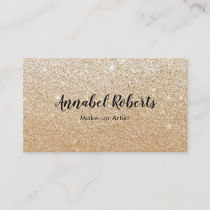 Luxe Gold Glitter-visitekaartje Visitekaartje