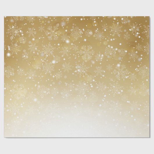 Luxe Gold Kerstmis 5 Cadeaupapier (Vlak)