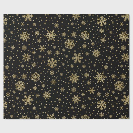 Luxe Gold Kerstmis 6 Cadeaupapier (Vlak)