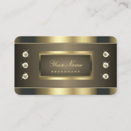 Luxe Gold-kleuren met luchtige Faux Rhinestones Visitekaartje