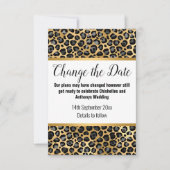 LUXE GOLD LEOPARD POSTPONEMENT KAART (Voorkant)