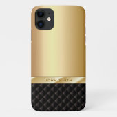 Luxe Gold met aangepaste naam elegant Case-Mate iPhone Case (Achterkant)