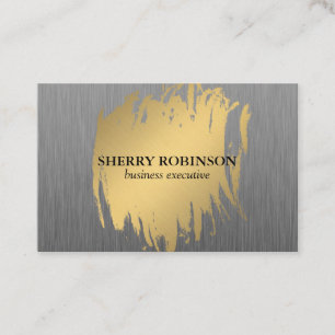 Luxe Gold met Faux Metallic Visitekaartje