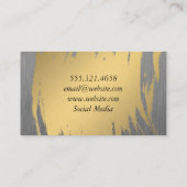 Luxe Gold met Faux Metallic Visitekaartje (Achterkant)