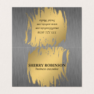 Luxe Gold met Faux Metallic Visitekaartje