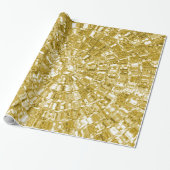 LUXE GOLD METALLIC LOOK WRAPPING PAPIER GIFT WRAP (Uitgerold)