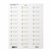 Luxe Gold Monogram B Etiket (Full Sheet)