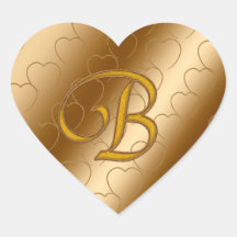 Luxe Gold Monogram B