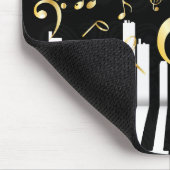 Luxe Gold Music Note pianotoetsen Muismat (Hoek)