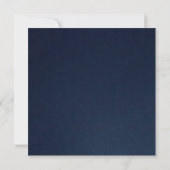 LUXE GOLD NAVY ROSE FLORALE GROOTOPENINGS CEREMONI KAART (Achterkant)