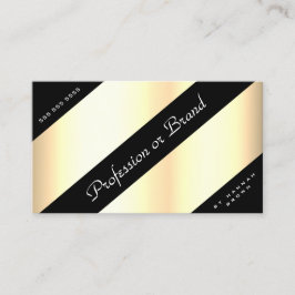 Luxe Gold Ombre Modern Black Lines Boutique Visitekaartje