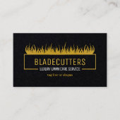 Luxe Gold op Visitekaartjes voor zwarte wasserij (Voorkant)