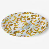 Luxe Gold Palm Safari Chic Party Papieren Bordje (Gekanteld)