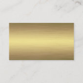 Luxe Gold Paw Print Pet-service Visitekaartje (Achterkant)