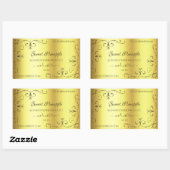 Luxe Gold Product Label -  hoekgrenzen (Vel)