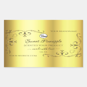 Luxe Gold Product Labels - hoeken - Logo