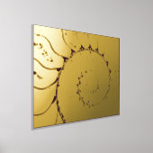 Luxe Gold Seashell abstracte Fine Art Real Folie Afdrukken (Laagn)