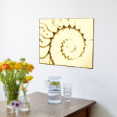 Luxe Gold Seashell abstracte Fine Art Real Folie Afdrukken (Laag (Keuken))