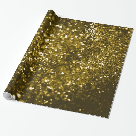 LUXE GOLD SHIMMER KIJKPAPIER GIFT WRAP CADEAUPAPIER (Uitgerold)